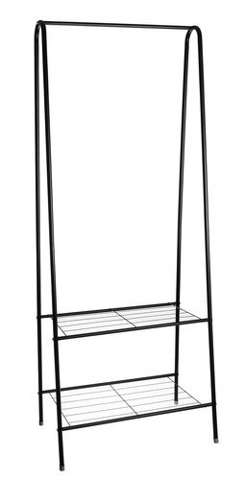 Clothes hanger-rack with a shelf for shoes