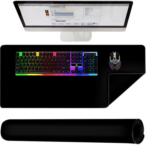 Mouse and keyboard pad-black P18625