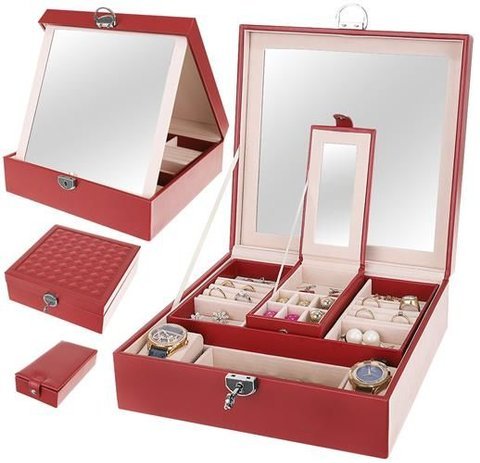 Jewelery box-Beautylushh burgundy