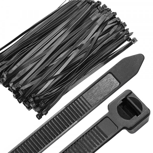 Cable ties 3.6x200 100 pieces black