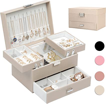 Jewelery box organizer box trunk