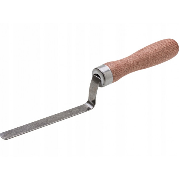 Joint trowel 10 mm with a wooden handle