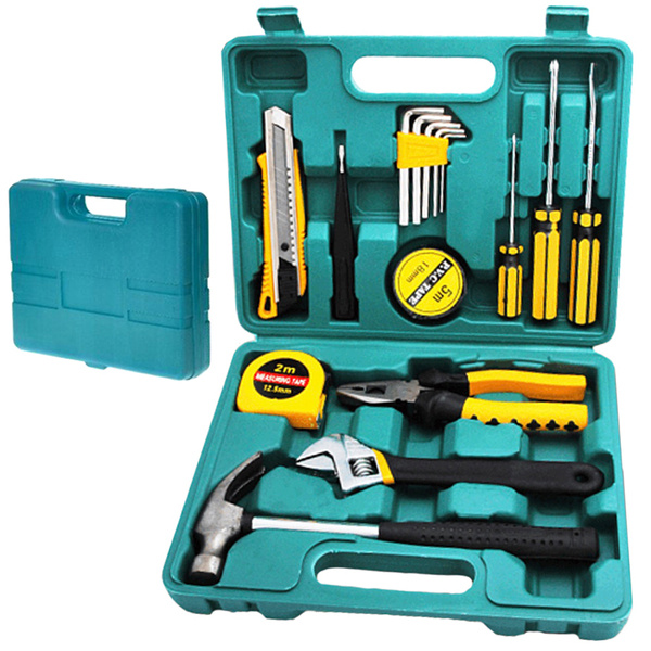 Tool set, screwdrivers, hammer, 16 pcs, suitcase