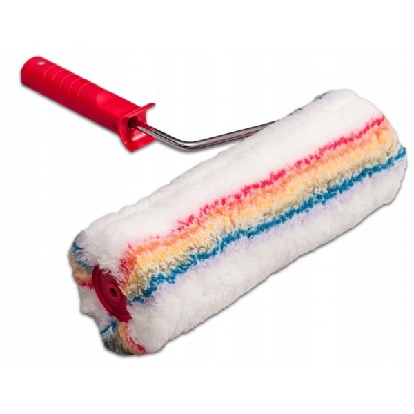 Paint roller with handle multicolor facade 25 cm