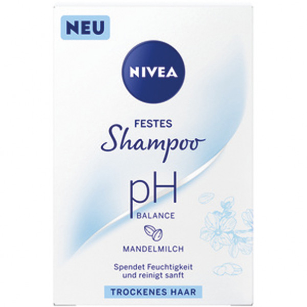 Nivea Solid Shampoo pH Balance 75g almond milk