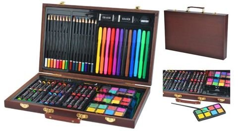 Painting kit 81 pcs in a suitcase