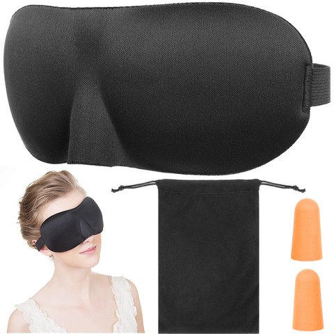 Sleeping blindfold+earplugs